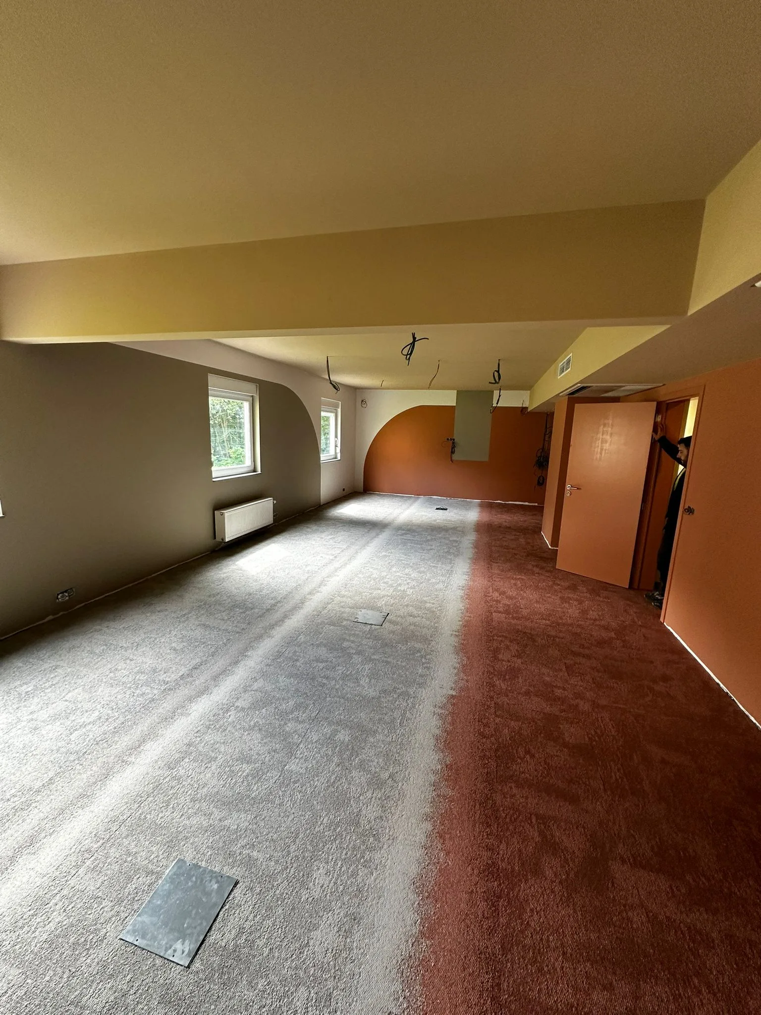 View of common spaces during the fit-out