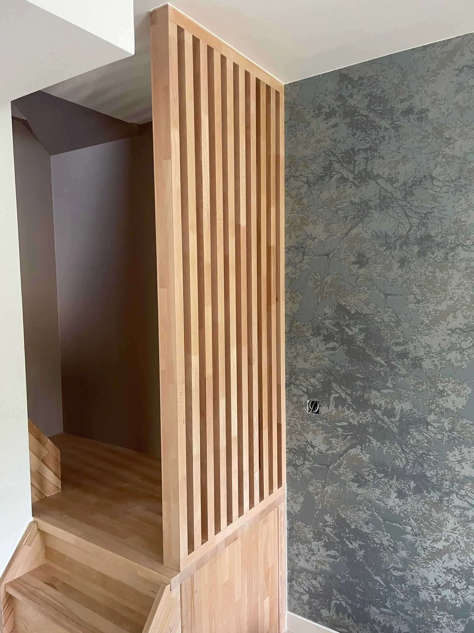 Interior fit-out and wood-look flooring